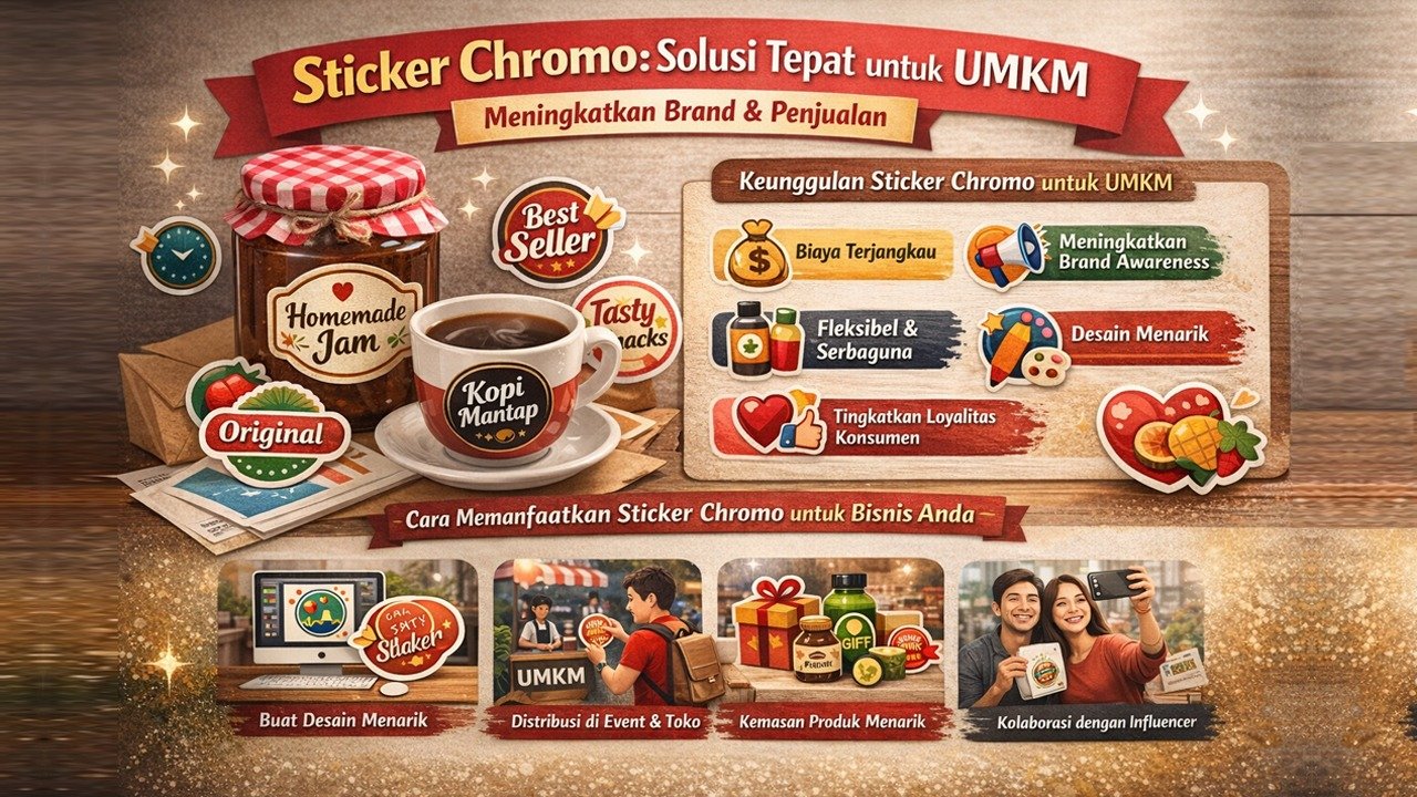 Sticker Chromo: Solusi Tepat untuk UMKM dalam Meningkatkan Brand Awareness dan Penjualan