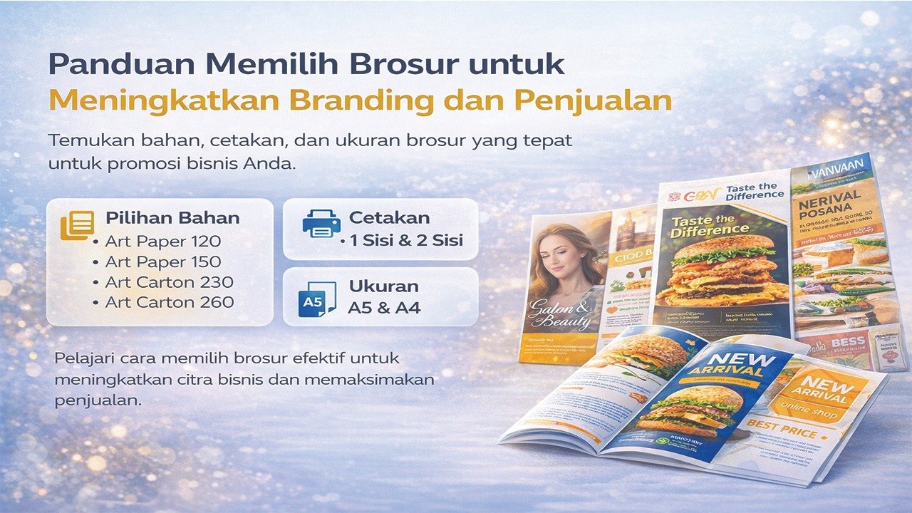 Panduan Lengkap Memilih Brosur Promosi yang Tepat untuk Meningkatkan Branding dan Penjualan Bisnis Anda