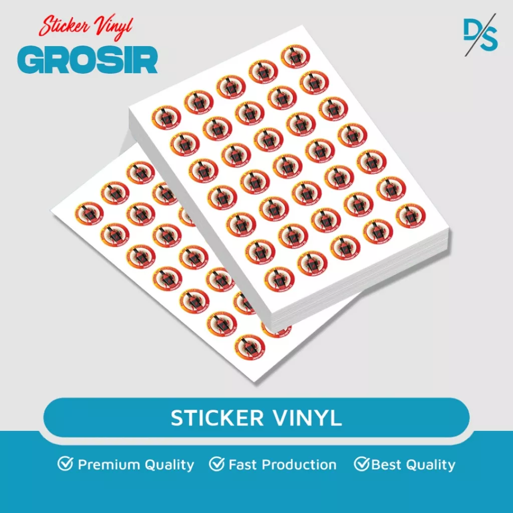 Cetak Sticker Vinyl A3 Grosir