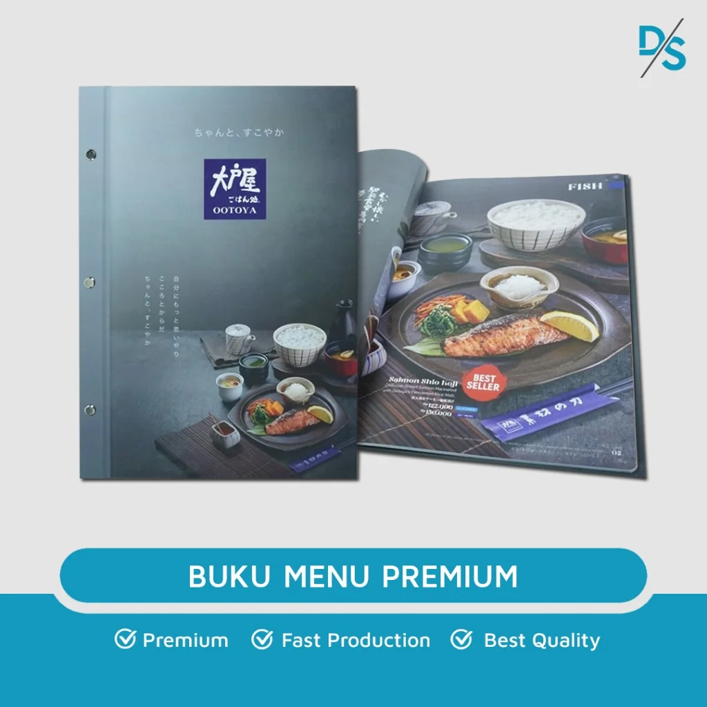 Cetak Buku Menu Hardcover Ukuran A4