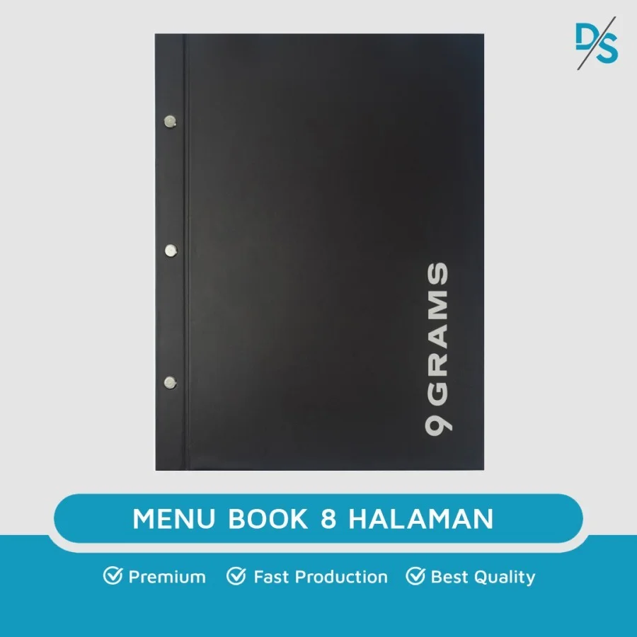 Cetak Buku Menu Hardcover Ukuran A4 Resto