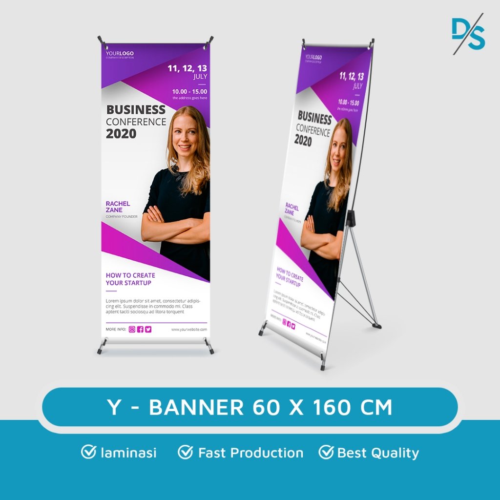 DSPRINTING - Cetak X-banner 60 X 160 Cm / Stand promotion / Standing promo / Display / Media Protion / Stand Berdiri / print x