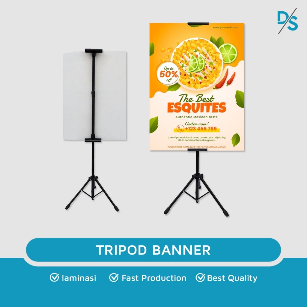 DSPRINTING OFFICIAL- Cetak / Print  Display Promotion / Tripod Board / Stand Promosi / Cetak Infraboard + Sticker
