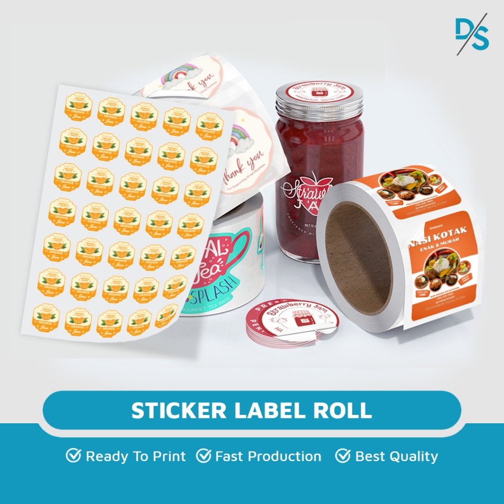 Sticker Roll Bulat Custom / Sticker Vinyl